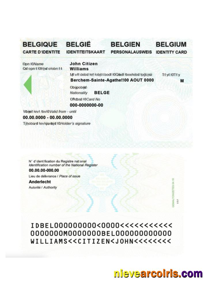 Belgium Identity card